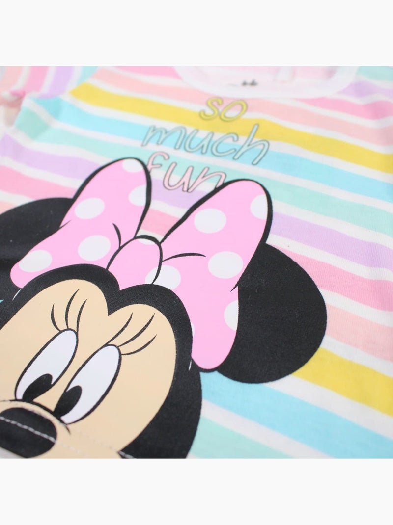 Minnie - Conjunto camiseta y short bebé niña Rosa - Kiabi