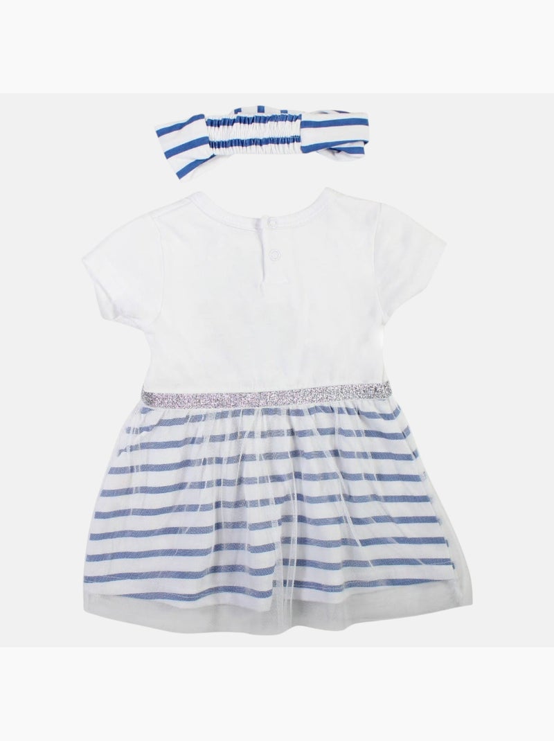 Minnie - Conjunto vestido y diadema bebé niña Azul marino - Kiabi