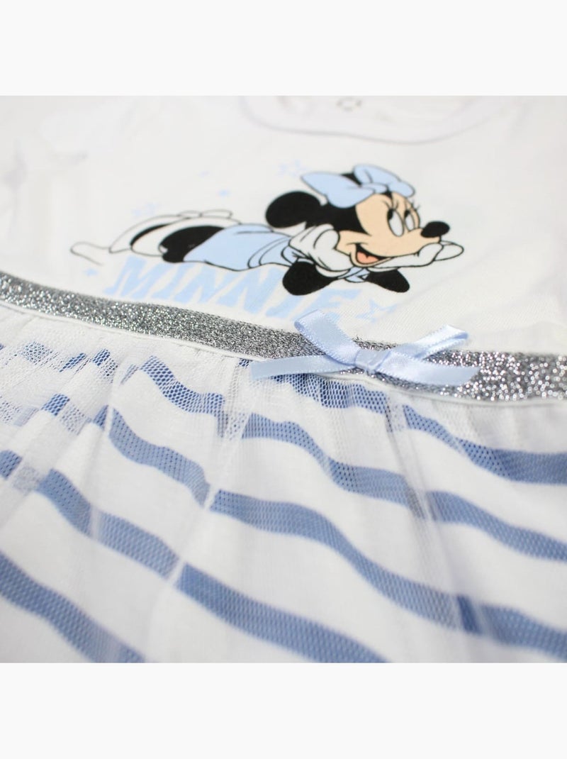 Minnie - Conjunto vestido y diadema bebé niña Azul marino - Kiabi