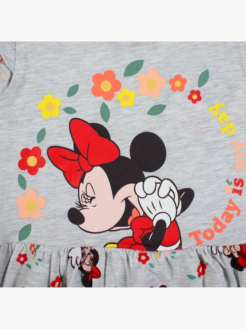 Minnie - Vestido para niña Gris - Kiabi
