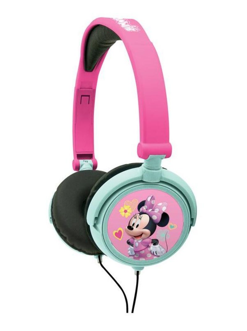 Minnie Auriculares plegables estéreo con cable y limitación segura del volumen Rosa - Kiabi