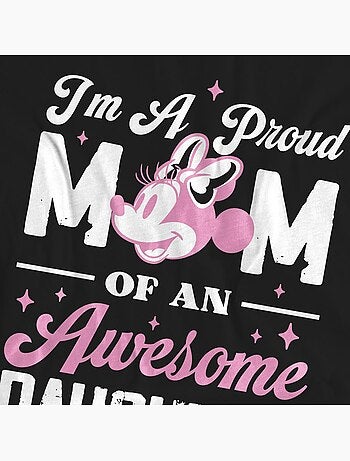 Minnie Mouse - Camiseta Proud Mom, Awesome Daughter para Adultos Unisex