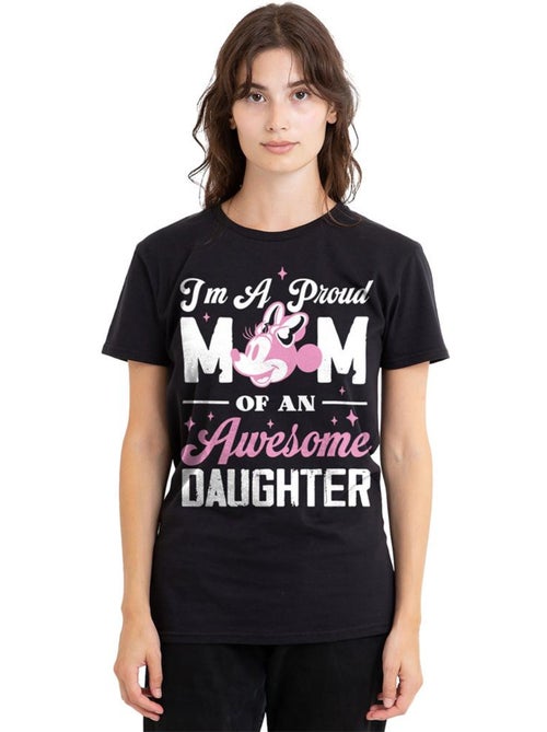 Minnie Mouse - Camiseta Proud Mom, Awesome Daughter para Adultos Unisex - Kiabi Minnie Mouse - Camiseta Proud Mom, Awesome Daughter para Adultos Unisex - Kiabi