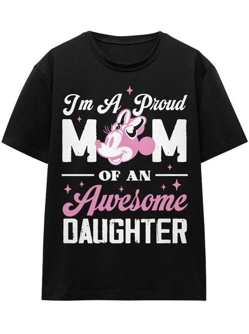 Minnie Mouse - Camiseta Proud Mom, Awesome Daughter para Adultos Unisex - Kiabi Minnie Mouse - Camiseta Proud Mom, Awesome Daughter para Adultos Unisex - Kiabi