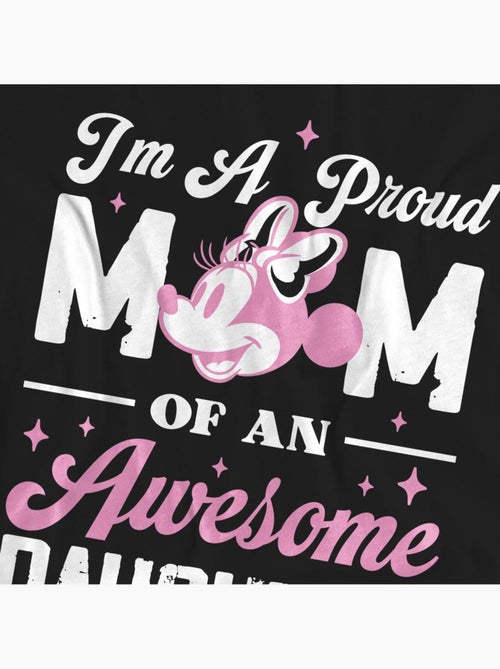 Minnie Mouse - Camiseta Proud Mom, Awesome Daughter para Adultos Unisex - Kiabi Minnie Mouse - Camiseta Proud Mom, Awesome Daughter para Adultos Unisex - Kiabi