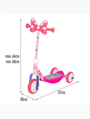 Minnie patinete 3 ruedas 57x30x60-66 cm máx. 20 kg + 2 años