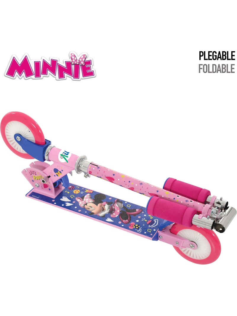 Minnie patinete plegable 2 ruedas 65x30x75-82 cm máx. 50 kg con freno N/D - Kiabi