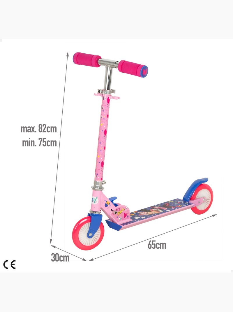 Minnie patinete plegable 2 ruedas 65x30x75-82 cm máx. 50 kg con freno N/D - Kiabi