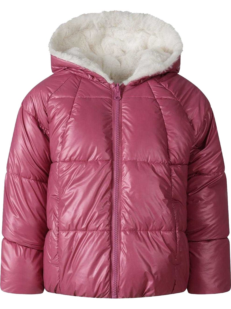 Minoti - Chaqueta Acolchada Diseño Metalizado Niñas Violeta - Kiabi