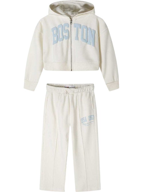 Minoti - Conjunto de Sudadera y Pantalones Deportivos Diseño Texto Niñas - Kiabi