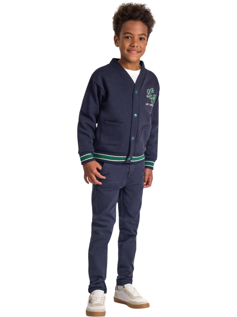 Minoti - Jersey Diseño Estampado de pecho Niños Azul - Kiabi
