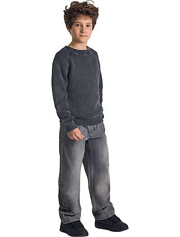 Minoti - Jersey Diseño Lavado Ácido de Algodón Raglan Niños