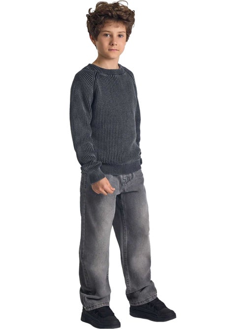 Minoti - Jersey Diseño Lavado Ácido de Algodón Raglan Niños - Kiabi Minoti - Jersey Diseño Lavado Ácido de Algodón Raglan Niños - Kiabi