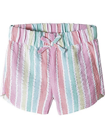 Minoti - Pantalones Cortos Diseño de Rayas Niñas