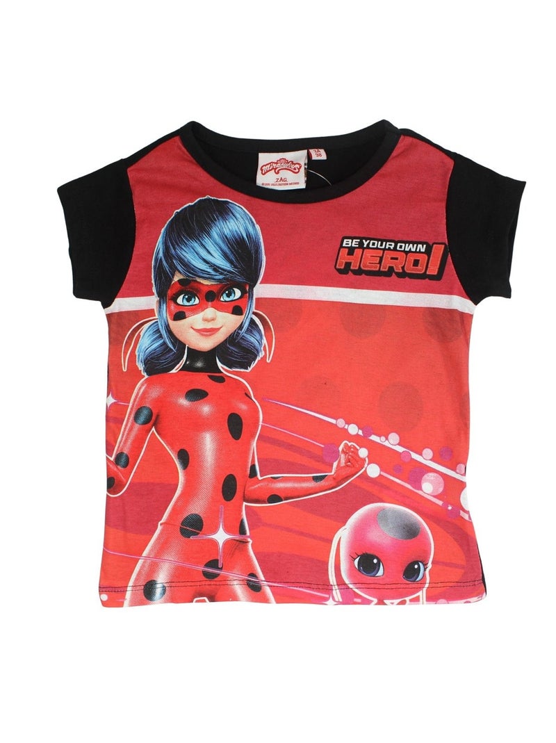 Miraculous - Conjunto camiseta y short Negro - Kiabi