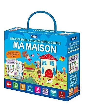 Mis primeras actividades de artes y manualidades, mi casa | Sassi Junior