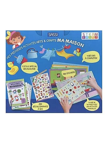 Mis primeras actividades de artes y manualidades, mi casa | Sassi Junior