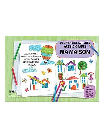 Mis primeras actividades de artes y manualidades, mi casa | Sassi Junior