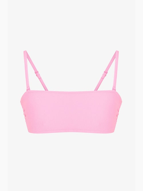 Missa top de bikini bandeau texturizado penti - Kiabi