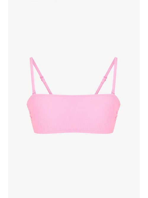 Missa top de bikini bandeau texturizado penti - Kiabi