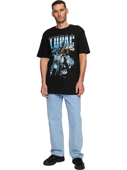 Mister Tee - Camiseta All Eyez On Me Anniversary Diseño Tupac Shakur para Hombre - Kiabi