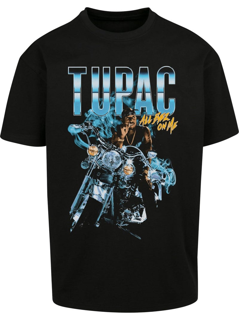 Mister Tee - Camiseta All Eyez On Me Anniversary Diseño Tupac Shakur para Hombre Negro - Kiabi
