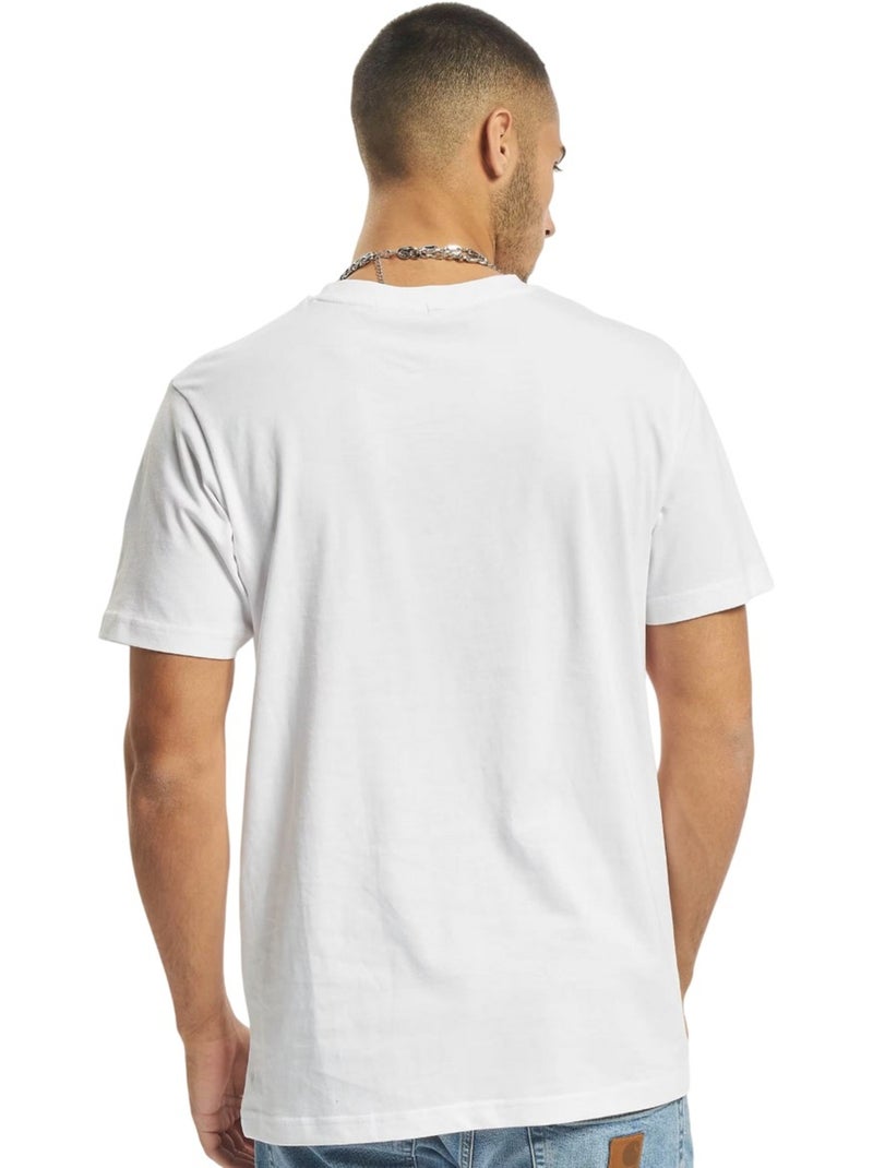 Mister Tee - Camiseta Cracked Background Diseño Tupac Shakur para Hombre Blanco - Kiabi