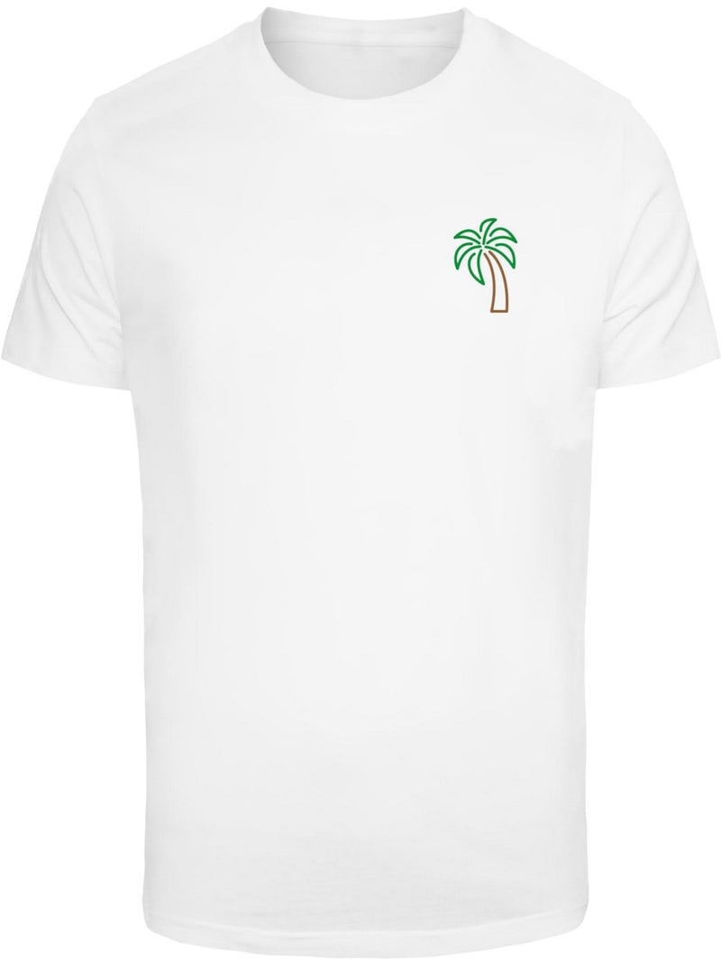 Mister Tee - Camiseta Diseño Árbol de Coco para Hombre Blanco - Kiabi