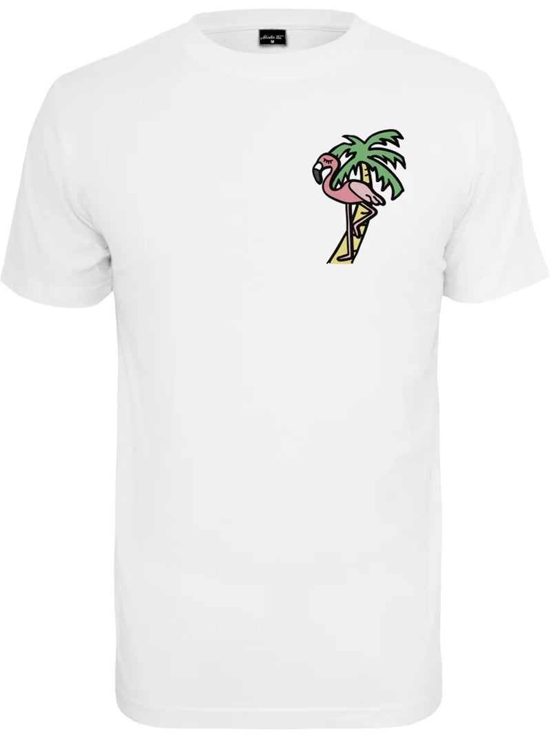Mister Tee - Camiseta Diseño Flamenco para Hombre Blanco - Kiabi