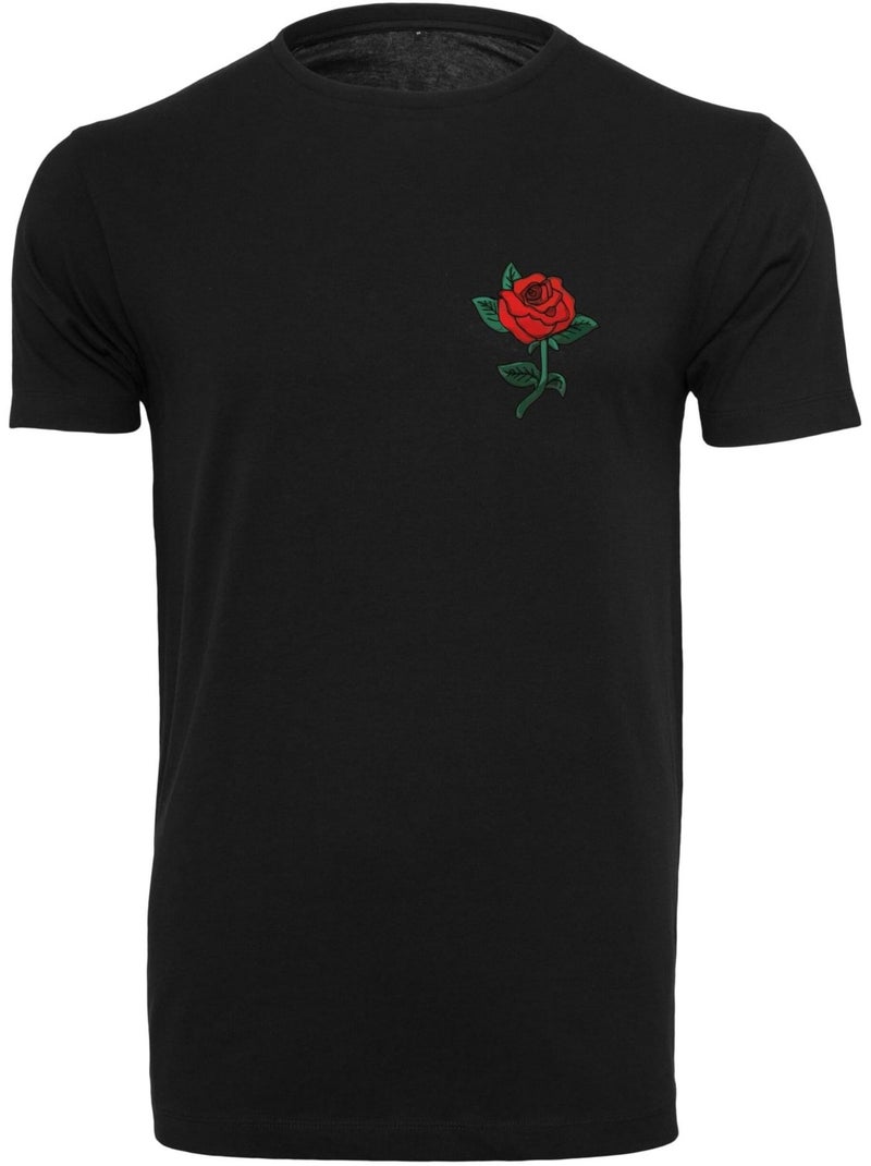 Mister Tee - Camiseta Diseño Rosa para Hombre Negro - Kiabi