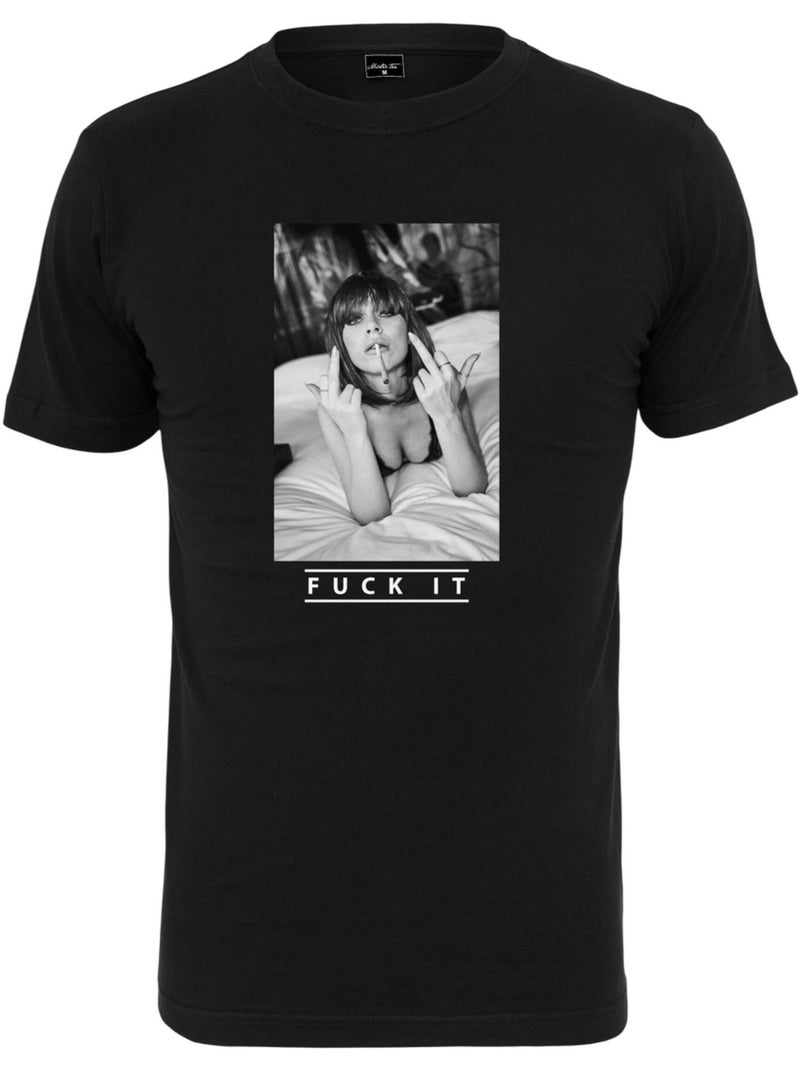 Mister Tee - Camiseta Fuck It 2.0 para Hombre Negro - Kiabi