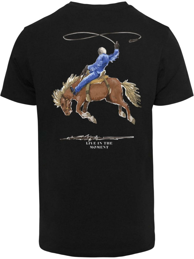 Mister Tee - Camiseta Live In The Moment para Hombre Negro - Kiabi