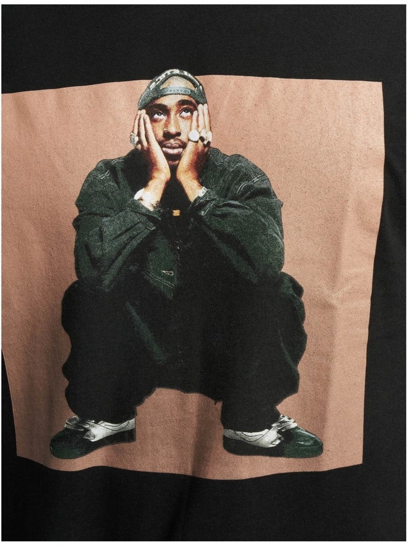 Mister Tee - Camiseta Sitting Pose Diseño Tupac Shakur para Hombre Negro - Kiabi