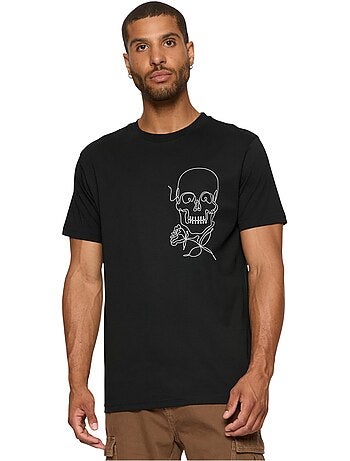 Mister Tee - Camiseta Skull One Line para Hombre