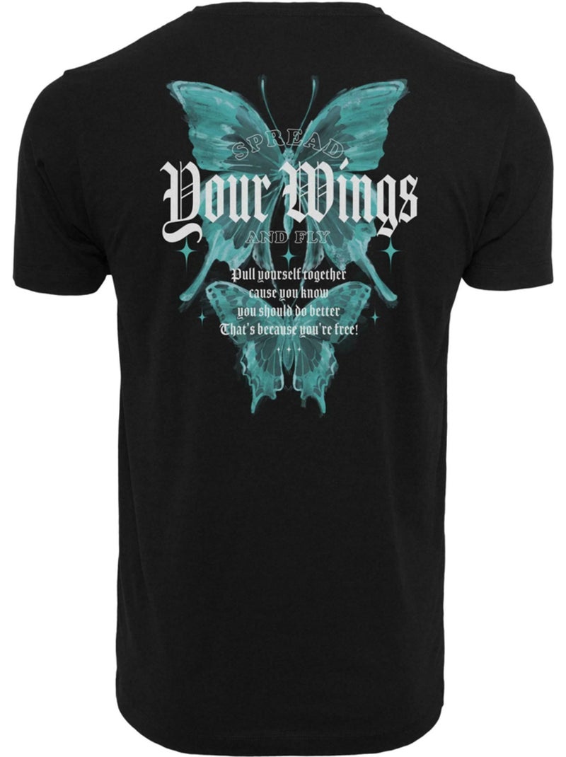 Mister Tee - Camiseta Spread Your Wings And Fly para Hombre Negro - Kiabi