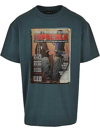 Mister Tee - Camiseta Upscale Diseño Revista para Hombre