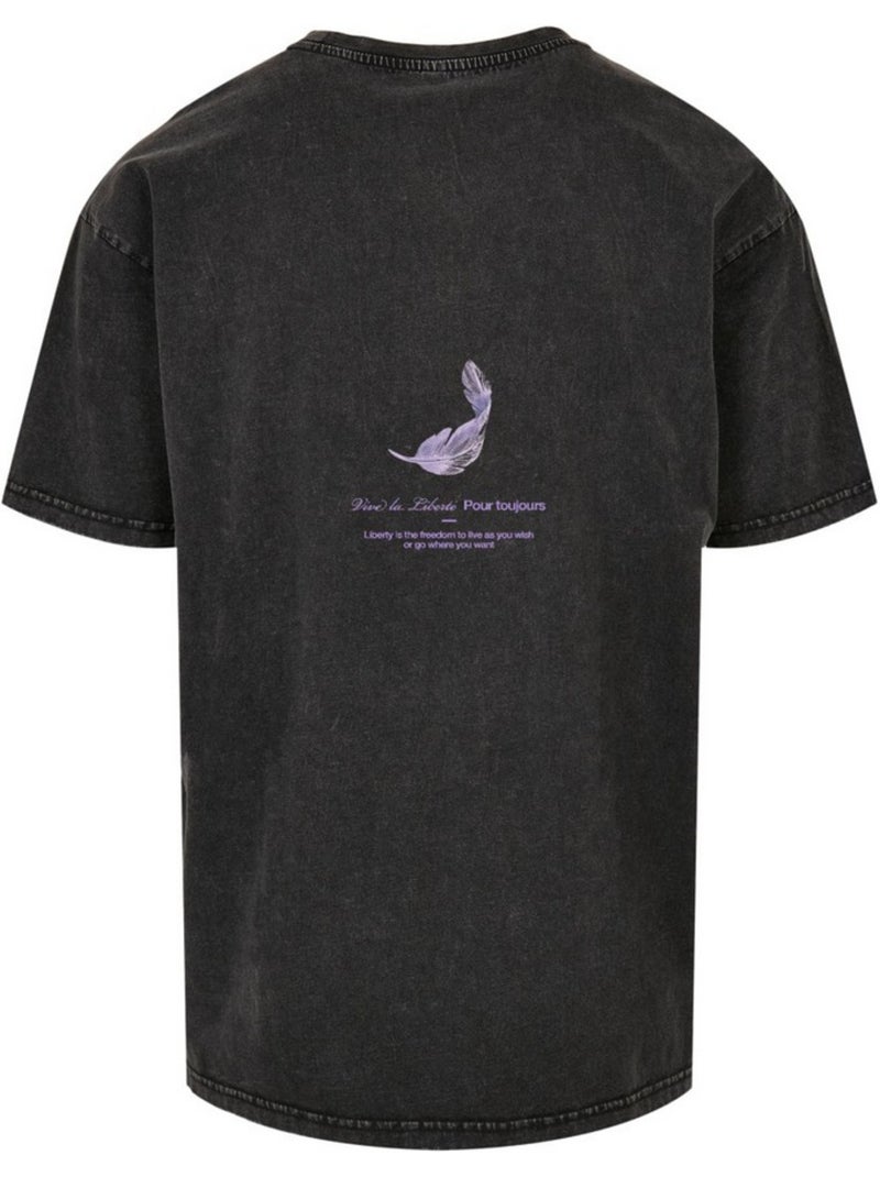 Mister Tee - Camiseta Vive La Liberte para Hombre Gris antracita - Kiabi