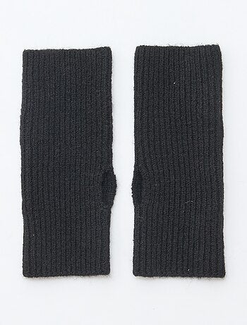 Mitones con puño liso