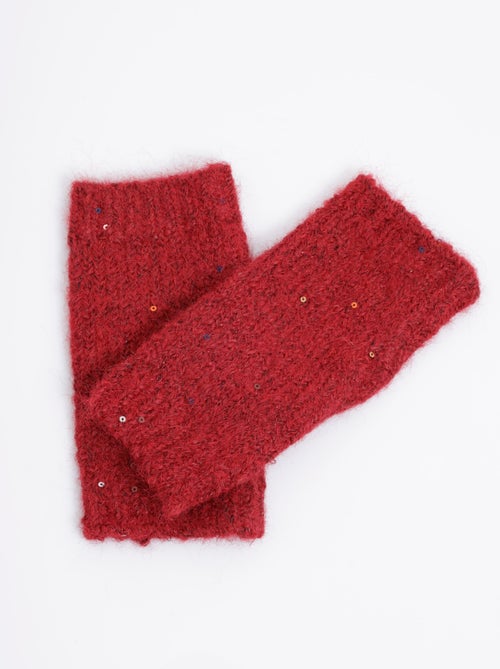 Mitones de punto brillantes con lentejuelas - AFIBEL - Kiabi