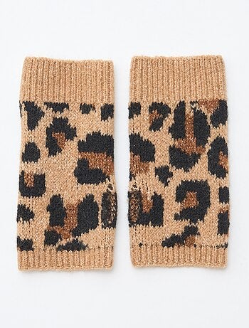 Guantes sin dedos de punto