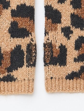 Guantes sin dedos de punto