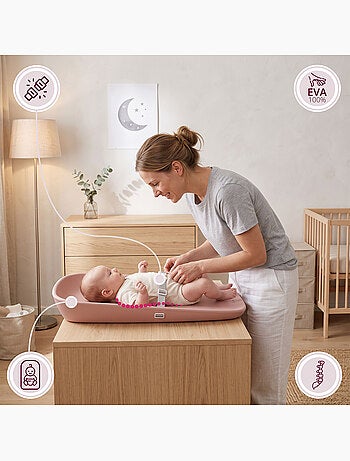 Moby-system baby nest - cambiador suave, seguro e higiénico para bebés