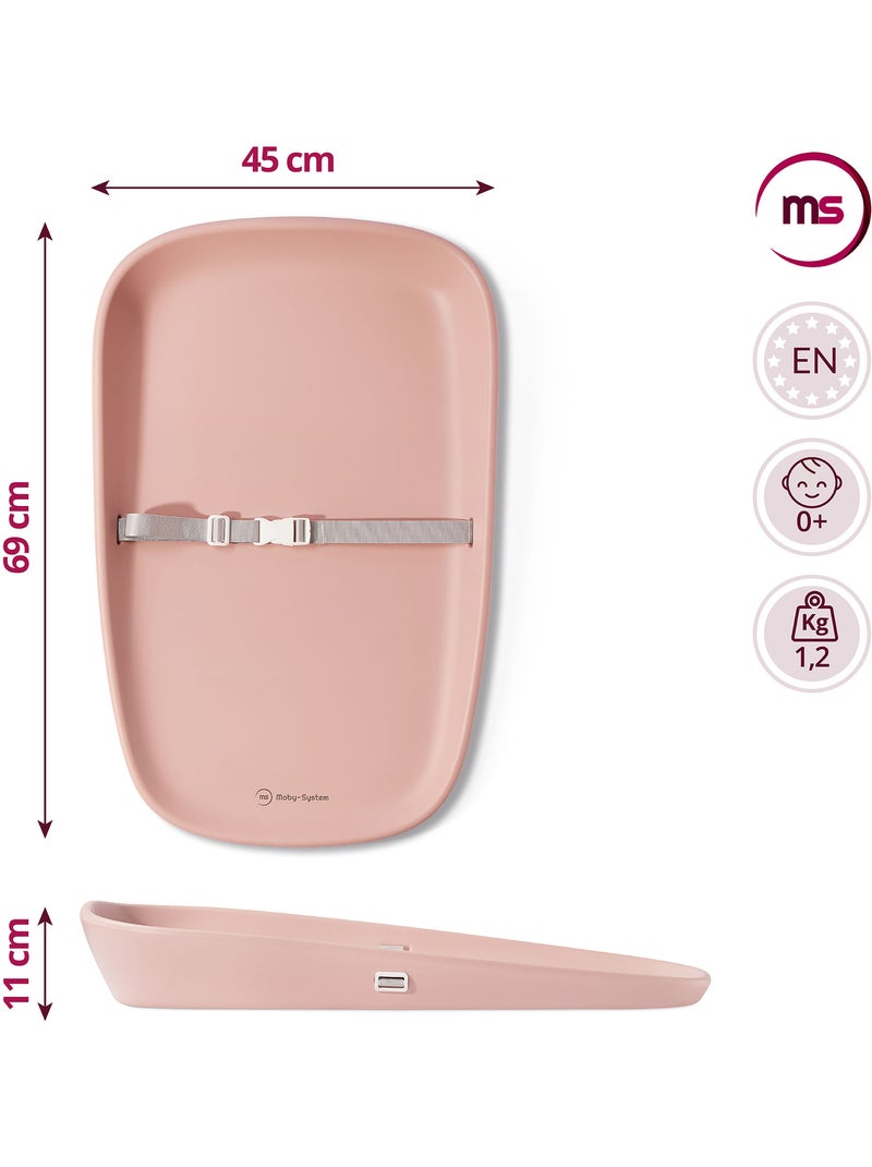 Moby-system baby nest - cambiador suave, seguro e higiénico para bebés Rosa - Kiabi