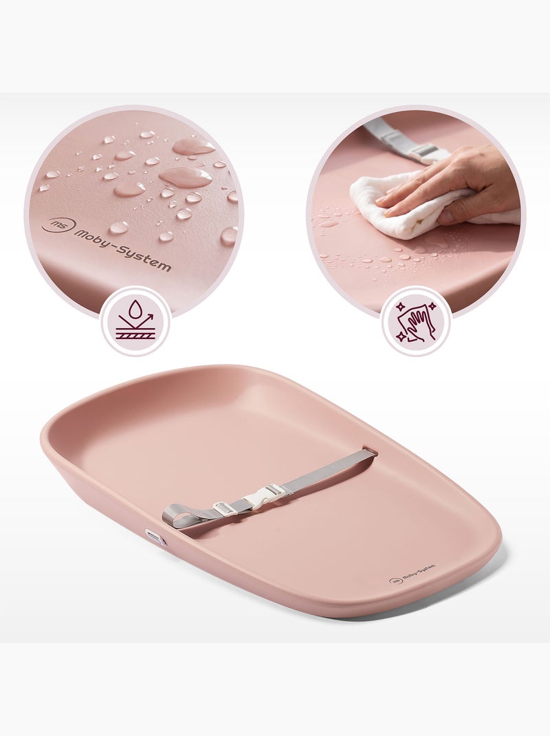 Moby-system baby nest - cambiador suave, seguro e higiénico para bebés Rosa - Kiabi