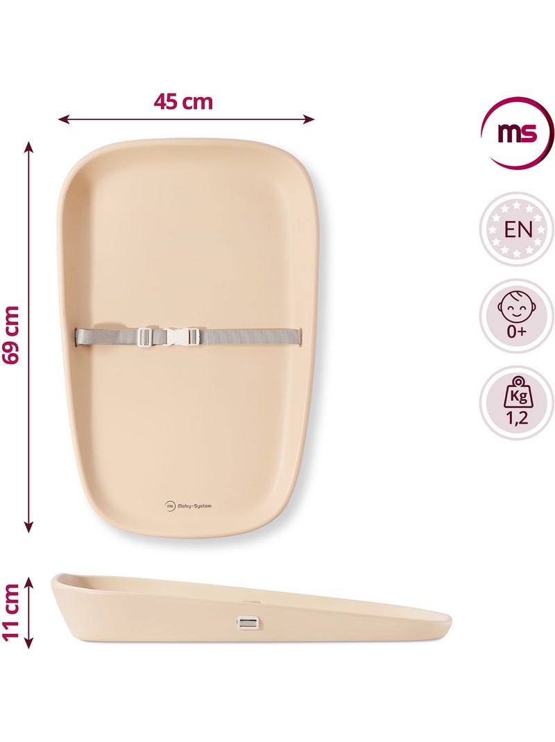 Moby-system baby nest - cambiador suave y seguro para bebés Beige - Kiabi