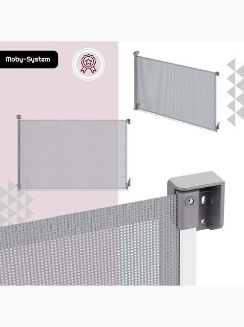 Moby-system homesafe - barrera de seguridad retráctil para niños - Kiabi