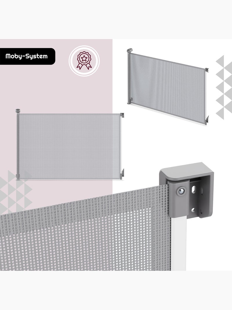 Moby-system homesafe - barrera de seguridad retráctil para niños Gris - Kiabi
