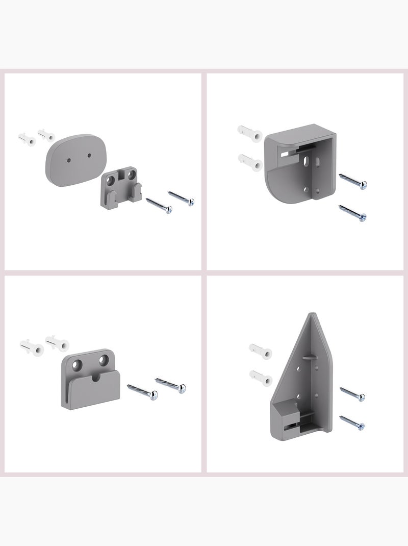 Moby-system homesafe - barrera de seguridad retráctil para niños Gris - Kiabi