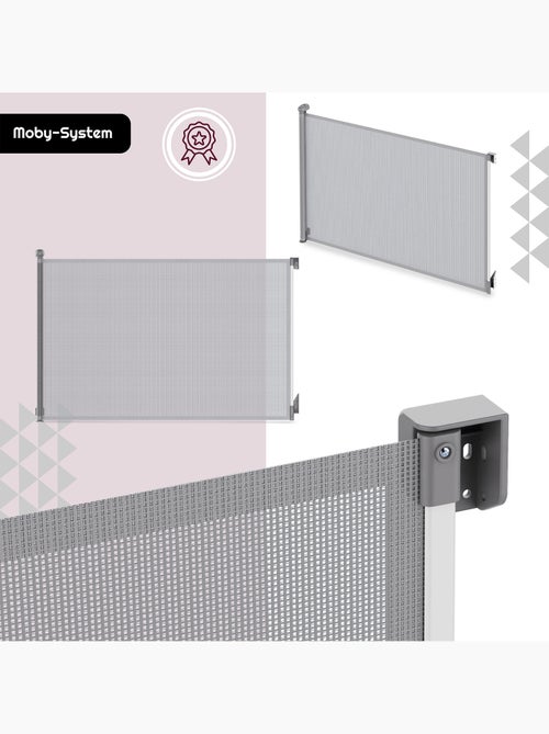 Moby-system safeguard barrera retráctil de seguridad para niños y mascotas - Kiabi Moby-system safeguard barrera retráctil de seguridad para niños y mascotas - Kiabi