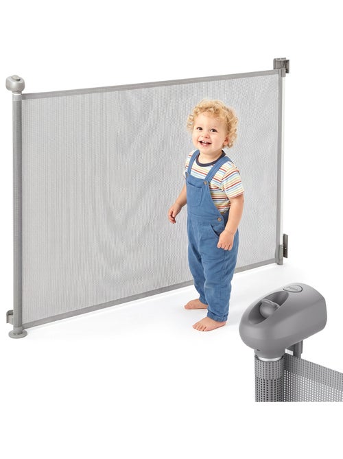 Moby-system stairsafe - barrera retráctil con bloqueo automático para niños - Kiabi Moby-system stairsafe - barrera retráctil con bloqueo automático para niños - Kiabi